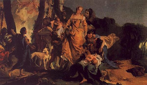 Giovanni Battista Tiepolo The Finding of Moses china oil painting image